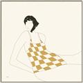 Picture of Lady in Squares _GroupedProduct_Square_Canvas_Framed_