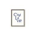 Picture of Cest La Vie in Blue _GroupedProduct_Rectangle_Portrait_Canvas_Framed_