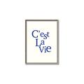 Picture of Cest La Vie in Blue _GroupedProduct_Rectangle_Portrait_Canvas_Framed_