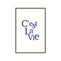Picture of Cest La Vie in Blue _GroupedProduct_Rectangle_Portrait_Canvas_Framed_