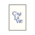 Picture of Cest La Vie in Blue _GroupedProduct_Rectangle_Portrait_Canvas_Framed_