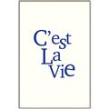 Picture of Cest La Vie in Blue _GroupedProduct_Rectangle_Portrait_Canvas_Framed_
