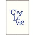 Picture of Cest La Vie in Blue _GroupedProduct_Rectangle_Portrait_Canvas_Framed_