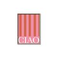 Picture of Ciao Stripes in Pink _GroupedProduct_Rectangle_Portrait_Canvas_Framed_