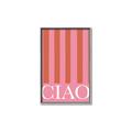 Picture of Ciao Stripes in Pink _GroupedProduct_Rectangle_Portrait_Canvas_Framed_