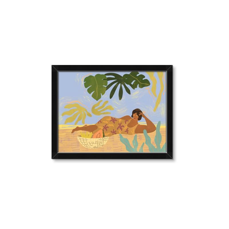 Picture of Lazyday Lady _GroupedProduct_Rectangle_Landscape_Framed_Matted_