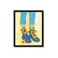Picture of Sunflower Walk in Blue Shoes _GroupedProduct_Rectangle_Portrait_Framed_Matted_