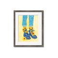 Picture of Sunflower Walk in Blue Shoes _GroupedProduct_Rectangle_Portrait_Framed_Matted_