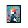 Picture of Luminous Blue Girl _GroupedProduct_Rectangle_Portrait_Framed_Matted_