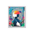 Picture of Luminous Blue Girl _GroupedProduct_Rectangle_Portrait_Framed_Matted_