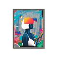 Picture of Luminous Blue Girl _GroupedProduct_Rectangle_Portrait_Framed_Matted_