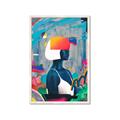 Picture of Luminous Blue Girl _GroupedProduct_Rectangle_Portrait_Framed_Matted_