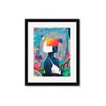 Picture of Luminous Blue Girl _GroupedProduct_Rectangle_Portrait_Framed_Matted_