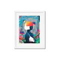 Picture of Luminous Blue Girl _GroupedProduct_Rectangle_Portrait_Framed_Matted_