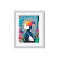 Picture of Luminous Blue Girl _GroupedProduct_Rectangle_Portrait_Framed_Matted_
