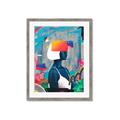 Picture of Luminous Blue Girl _GroupedProduct_Rectangle_Portrait_Framed_Matted_