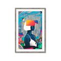 Picture of Luminous Blue Girl _GroupedProduct_Rectangle_Portrait_Framed_Matted_