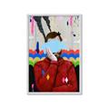 Picture of Graffiti Sadness _GroupedProduct_Rectangle_Portrait_Framed_Matted_