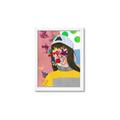 Picture of Abstracted Neon Expressions _GroupedProduct_Rectangle_Portrait_Framed_Matted_