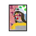 Picture of Abstracted Neon Expressions _GroupedProduct_Rectangle_Portrait_Framed_Matted_