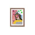 Picture of Abstracted Neon Expressions _GroupedProduct_Rectangle_Portrait_Framed_Matted_