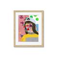 Picture of Abstracted Neon Expressions _GroupedProduct_Rectangle_Portrait_Framed_Matted_