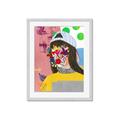Picture of Abstracted Neon Expressions _GroupedProduct_Rectangle_Portrait_Framed_Matted_
