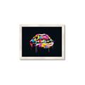 Picture of Graffiti Glow Lips _GroupedProduct_Rectangle_Landscape_Framed_Matted_
