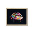 Picture of Graffiti Glow Lips _GroupedProduct_Rectangle_Landscape_Framed_Matted_