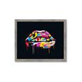 Picture of Graffiti Glow Lips _GroupedProduct_Rectangle_Landscape_Framed_Matted_