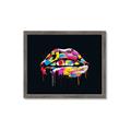 Picture of Graffiti Glow Lips _GroupedProduct_Rectangle_Landscape_Framed_Matted_