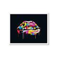 Picture of Graffiti Glow Lips _GroupedProduct_Rectangle_Landscape_Framed_Matted_