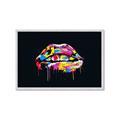 Picture of Graffiti Glow Lips _GroupedProduct_Rectangle_Landscape_Framed_Matted_