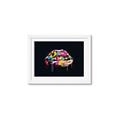 Picture of Graffiti Glow Lips _GroupedProduct_Rectangle_Landscape_Framed_Matted_