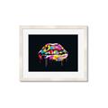 Picture of Graffiti Glow Lips _GroupedProduct_Rectangle_Landscape_Framed_Matted_