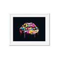 Picture of Graffiti Glow Lips _GroupedProduct_Rectangle_Landscape_Framed_Matted_