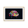 Picture of Graffiti Glow Lips _GroupedProduct_Rectangle_Landscape_Framed_Matted_