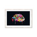 Picture of Graffiti Glow Lips _GroupedProduct_Rectangle_Landscape_Framed_Matted_