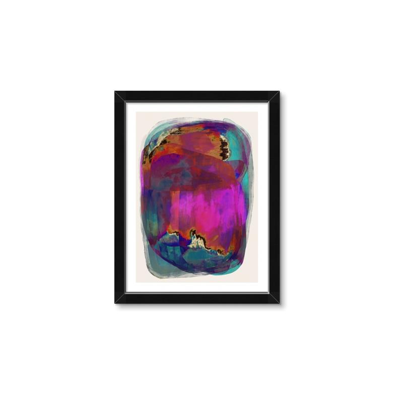 Picture of Neon Infusion Planet _GroupedProduct_Rectangle_Portrait_Framed_Matted_