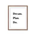 Picture of Dream Plan Do _GroupedProduct_Rectangle_Portrait_Framed_Matted_