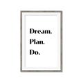 Picture of Dream Plan Do _GroupedProduct_Rectangle_Portrait_Framed_Matted_