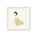 Picture of Lady in Squares _GroupedProduct_Square_Framed_Matted_