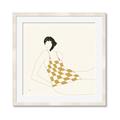 Picture of Lady in Squares _GroupedProduct_Square_Framed_Matted_