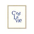 Picture of Cest La Vie in Blue _GroupedProduct_Rectangle_Portrait_Framed_Matted_