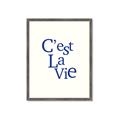 Picture of Cest La Vie in Blue _GroupedProduct_Rectangle_Portrait_Framed_Matted_