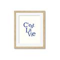 Picture of Cest La Vie in Blue _GroupedProduct_Rectangle_Portrait_Framed_Matted_