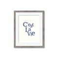 Picture of Cest La Vie in Blue _GroupedProduct_Rectangle_Portrait_Framed_Matted_