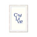 Picture of Cest La Vie in Blue _GroupedProduct_Rectangle_Portrait_Framed_Matted_