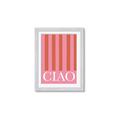 Picture of Ciao Stripes in Pink _GroupedProduct_Rectangle_Portrait_Framed_Matted_