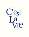 Picture of Cest La Vie in Blue _GroupedProduct_Rectangle_Portrait_Unframed_Print_Only_